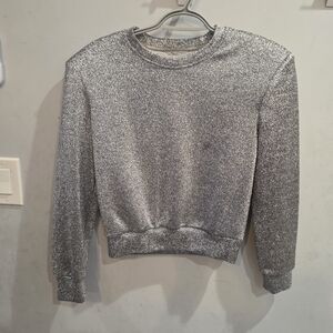 Dries Van Noten Metallic Silver Top